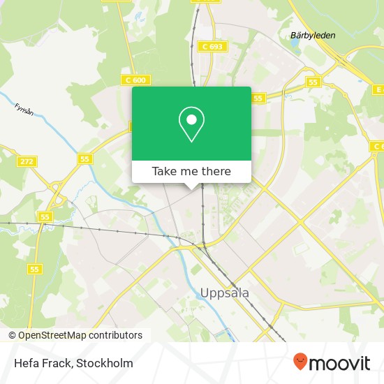 Hefa Frack, Gamla Uppsalagatan 40 SE-753 34 Uppsala map