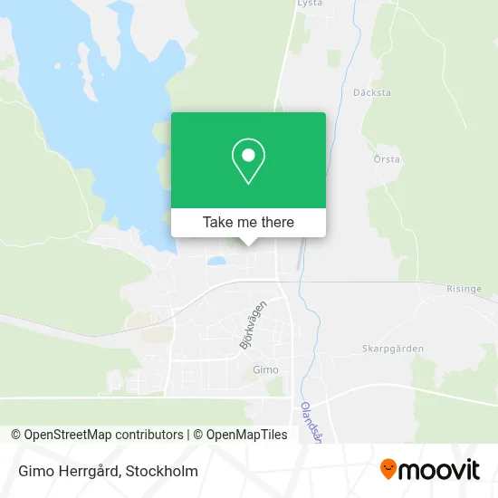 Gimo Herrgård map