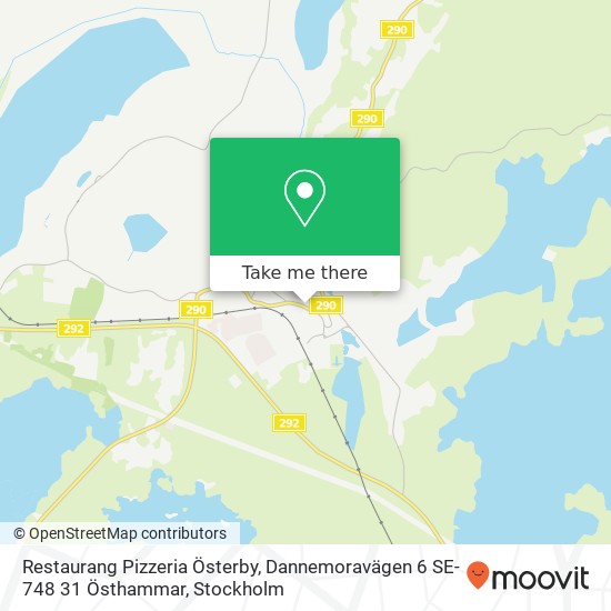 Restaurang Pizzeria Österby, Dannemoravägen 6 SE-748 31 Östhammar map