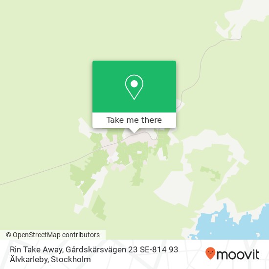 Rin Take Away, Gårdskärsvägen 23 SE-814 93 Älvkarleby map