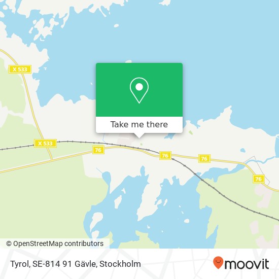 Tyrol, SE-814 91 Gävle map