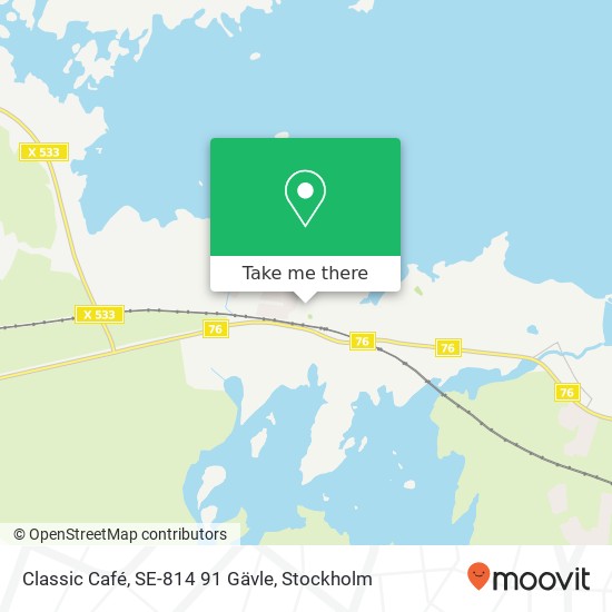 Classic Café, SE-814 91 Gävle map