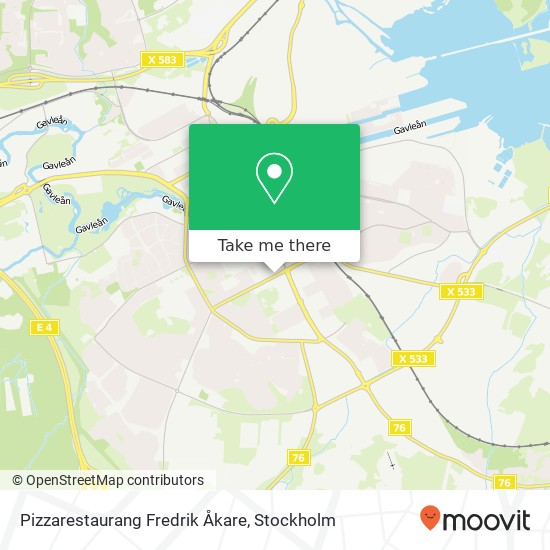 Pizzarestaurang Fredrik Åkare, Södra Slottsgatan 21 SE-802 53 Gävle map