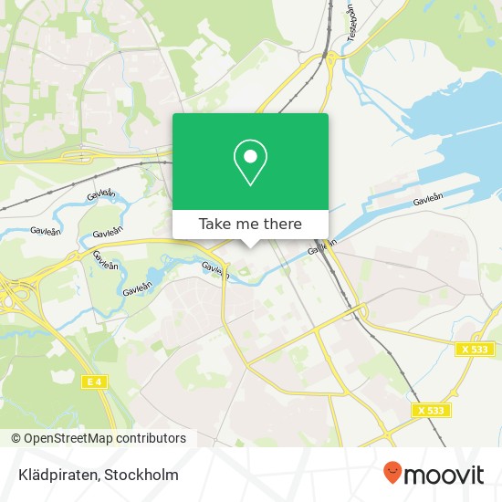 Klädpiraten, Nygatan 15 SE-803 20 Gävle map