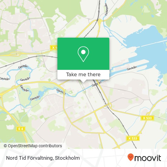 Nord Tid Förvaltning, Drottninggatan 23 SE-803 11 Gävle map