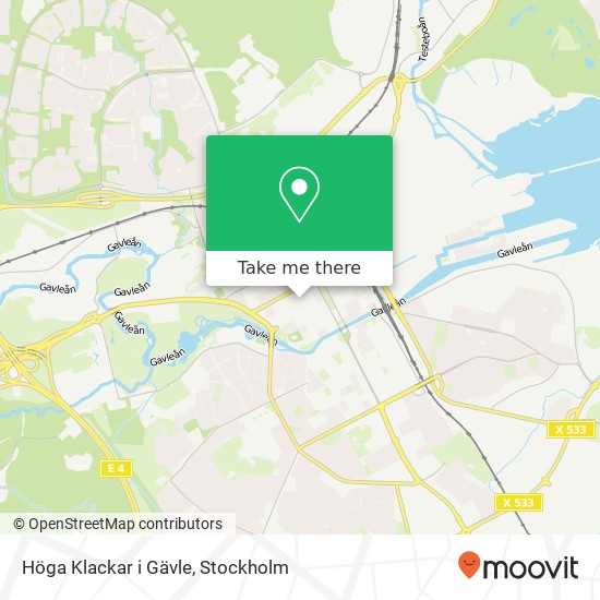 Höga Klackar i Gävle, Norra Skeppargatan 12 SE-803 20 Gävle map