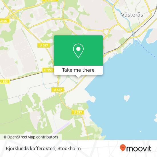 Björklunds kafferosteri map