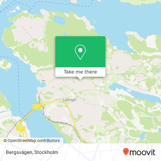 Bergsvägen map