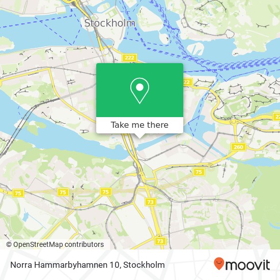 Norra Hammarbyhamnen 10 map