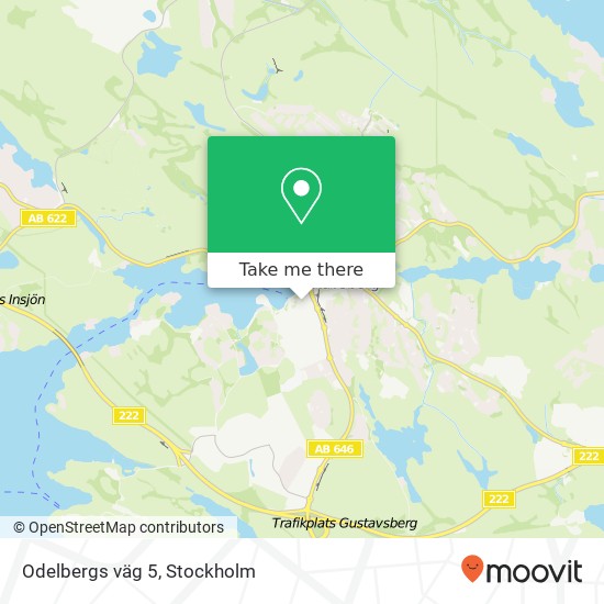 Odelbergs väg 5 map