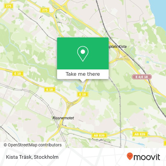 Kista Träsk map