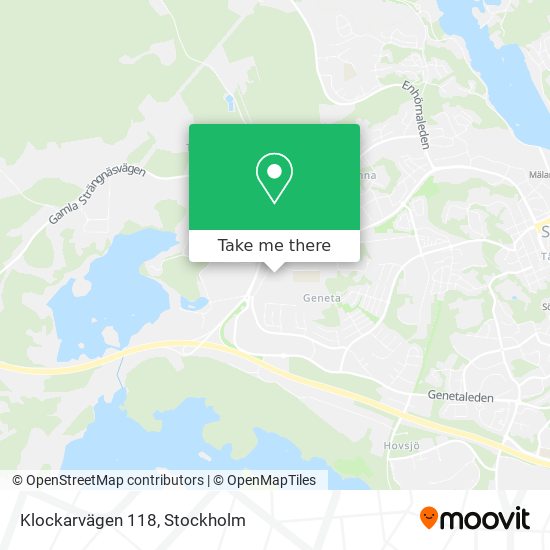 Klockarvägen 118 map