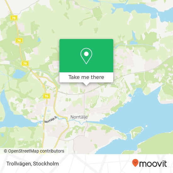 Trollvägen map