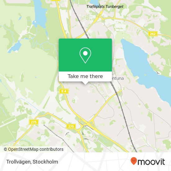 Trollvägen map