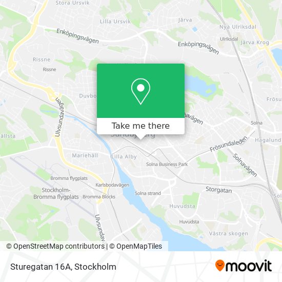 Sturegatan 16A map