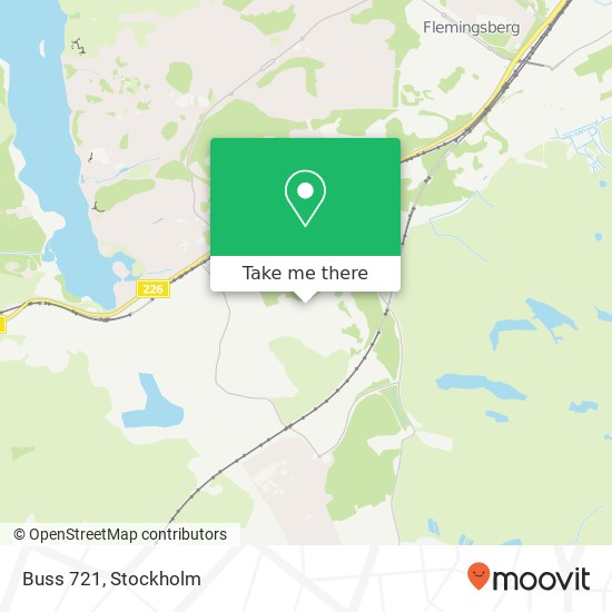 Buss 721 map