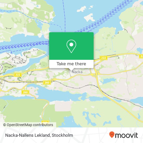 Nacka-Nallens Lekland map