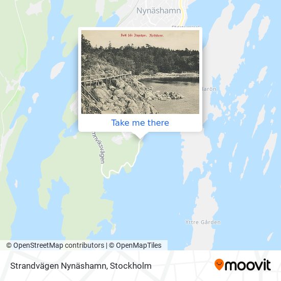 Strandvägen Nynäshamn map