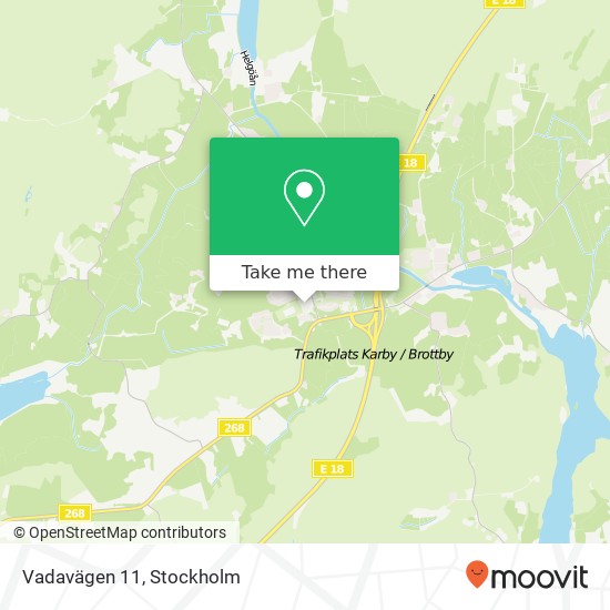 Vadavägen 11 map