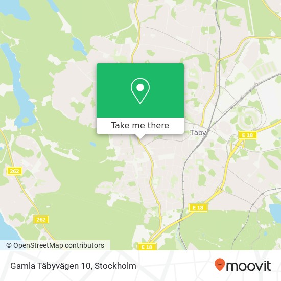 Gamla Täbyvägen 10 map