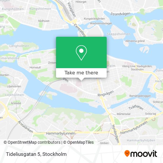 Tideliusgatan 5 map