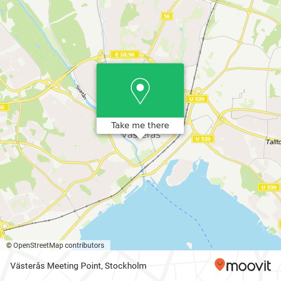 Västerås Meeting Point map