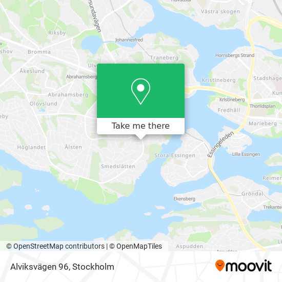 Alviksvägen 96 map