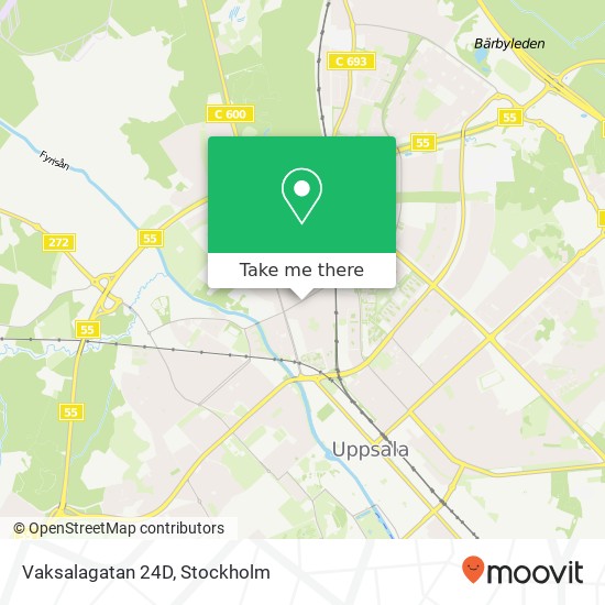 Vaksalagatan 24D map