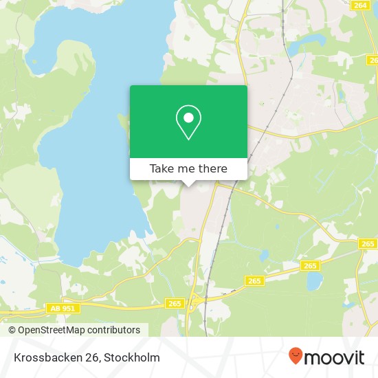 Krossbacken 26 map