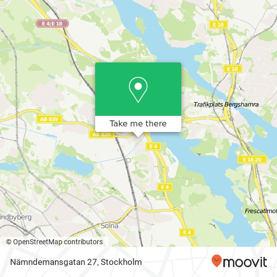 Nämndemansgatan 27 map