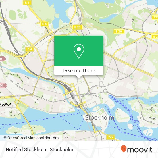 Notified Stockholm map