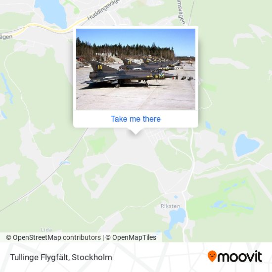 Tullinge Flygfält map