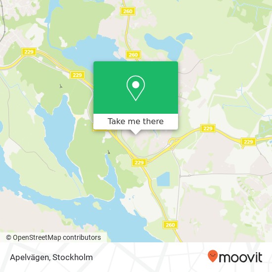 Apelvägen map