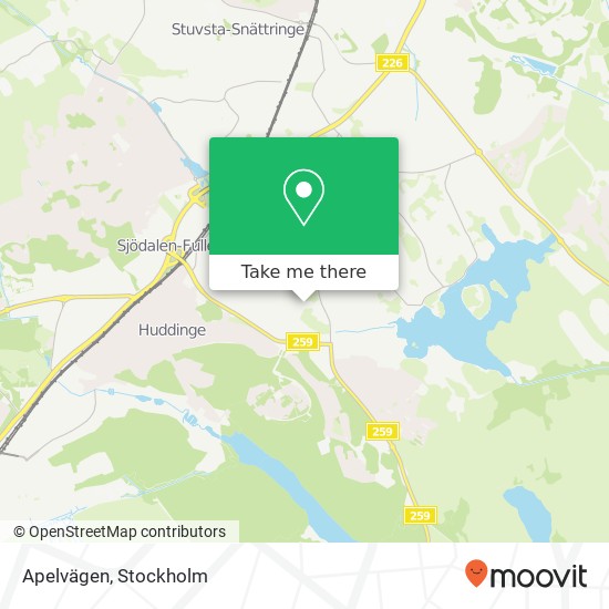 Apelvägen map