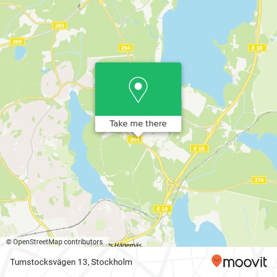 Tumstocksvägen 13 map