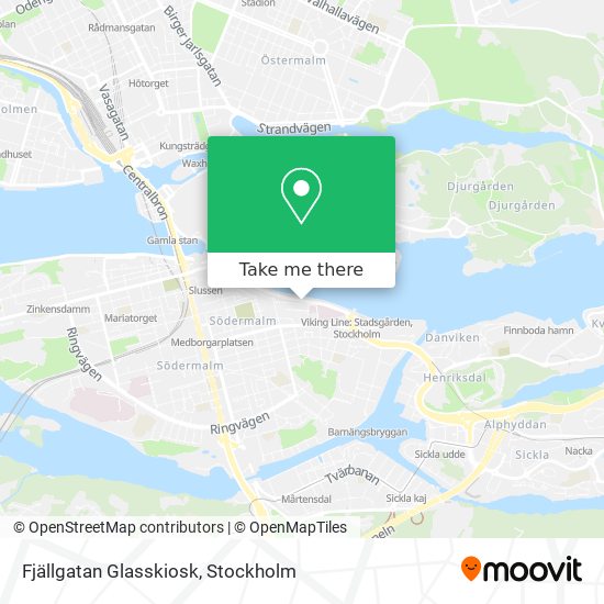 Fjällgatan Glasskiosk map