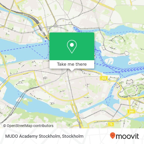 MUDO Academy Stockholm map