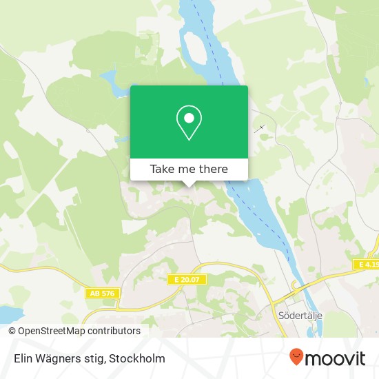 Elin Wägners stig map