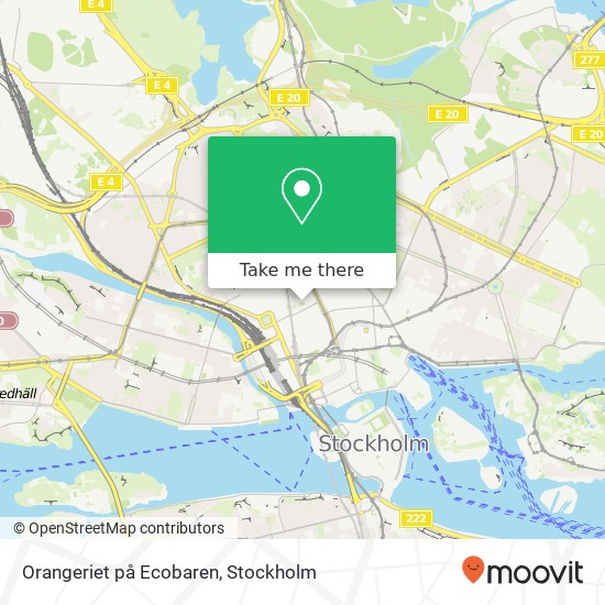 Orangeriet på Ecobaren map