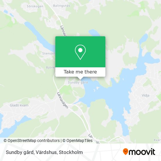 Sundby gård, Värdshus map