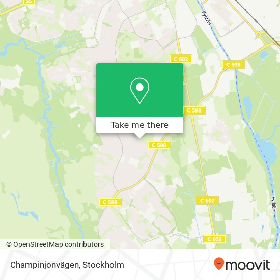 Champinjonvägen map