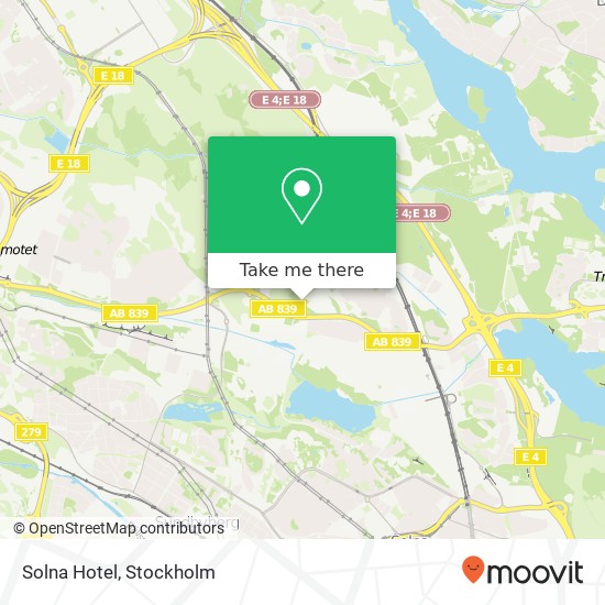 Solna Hotel map