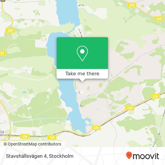 Stavshällsvägen 4 map