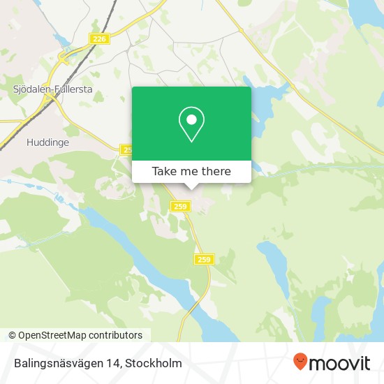 Balingsnäsvägen 14 map