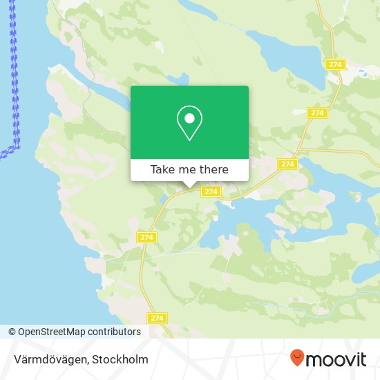 Värmdövägen map