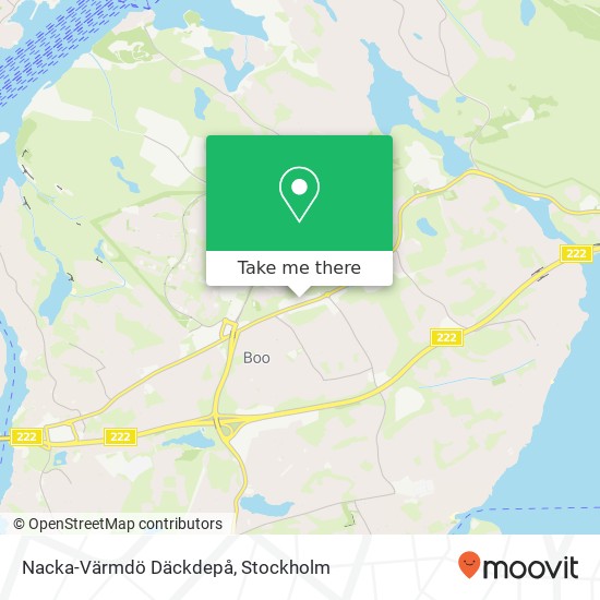 Nacka-Värmdö Däckdepå map