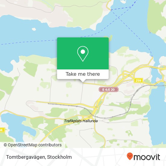 Tomtbergavägen map