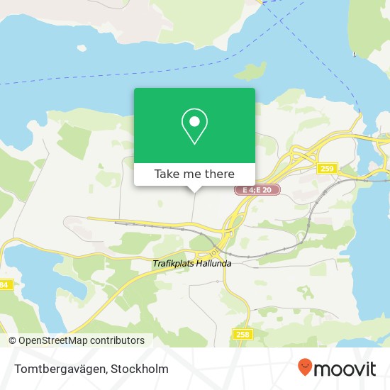 Tomtbergavägen map