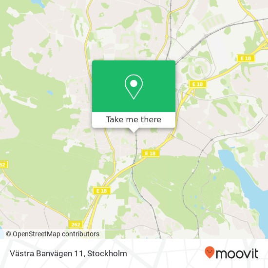 Västra Banvägen 11 map