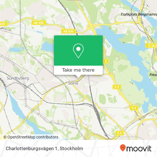 Charlottenburgsvägen 1 map